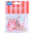 PME Cupcake Topper "Sweet on You" Set, 24pcs