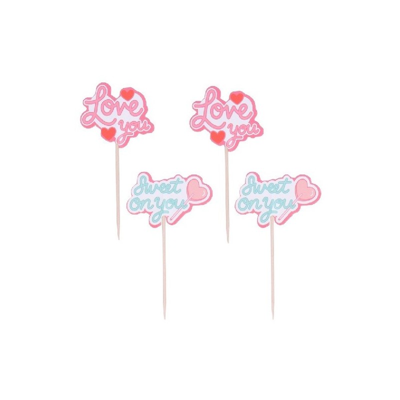 PME Cupcake Topper "Sweet on You" Set, 24pcs