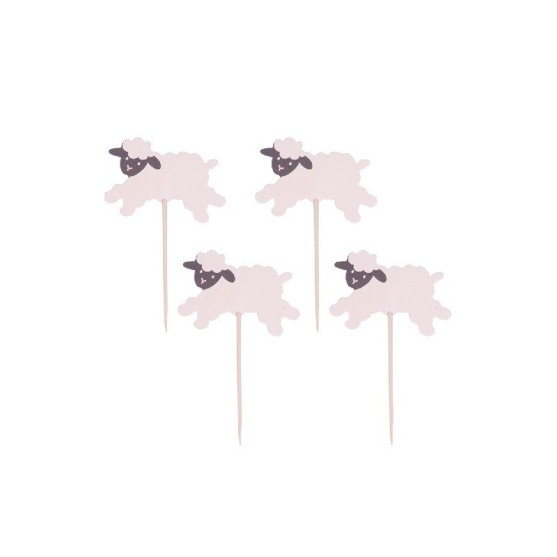 PME Cupcake Topper Sheep Set, 24pcs