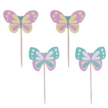 PME Cupcake Topper Butterflies Set, 24pcs