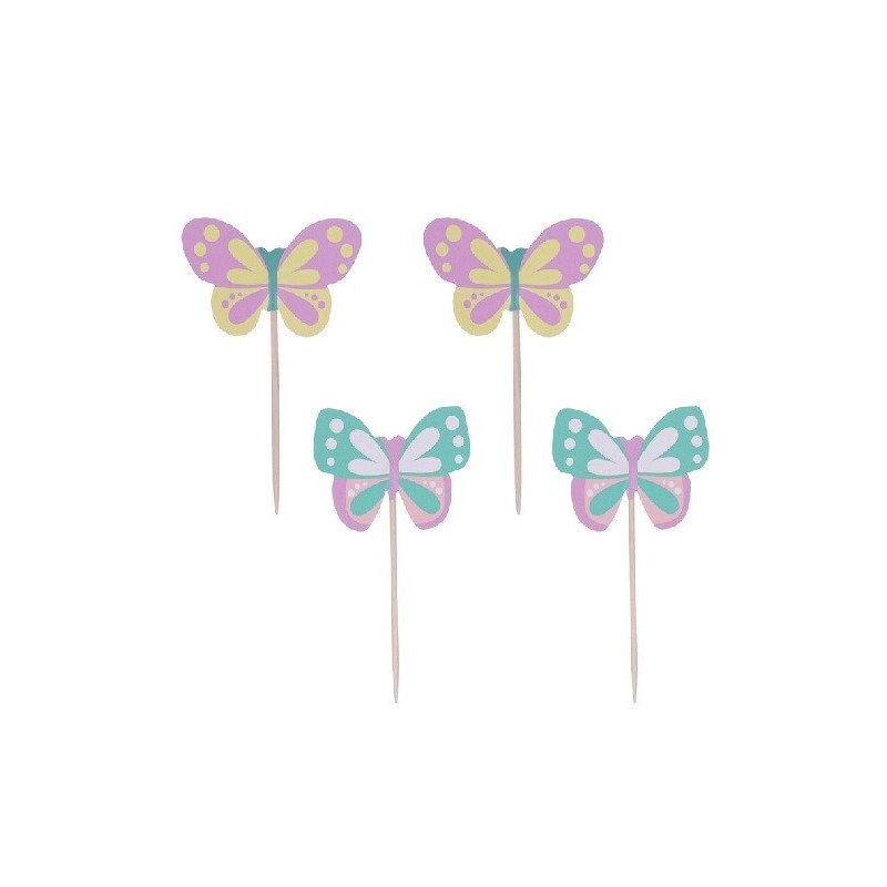 PME Cupcake Topper Butterflies Set, 24pcs