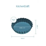 KitchenCraft Tarteformen Set, 6 Stück