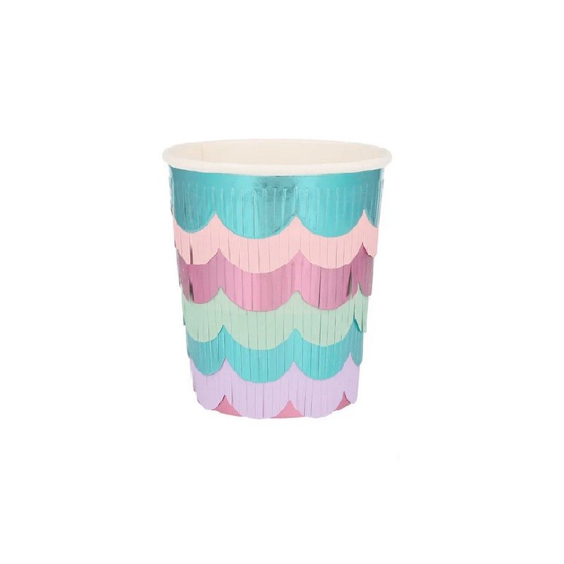 copy of Meri Meri Mermaid Party Fringe Paper Cup, 8 pcs