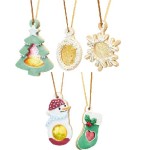 Sweetly Does It Christmas Tree Ornament Cookie Cutter Set, 5pcs