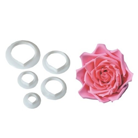 FMM Rose Petal Set 5-tlg. | Realistische Zuckerrosen aus Blütenpaste herstellen