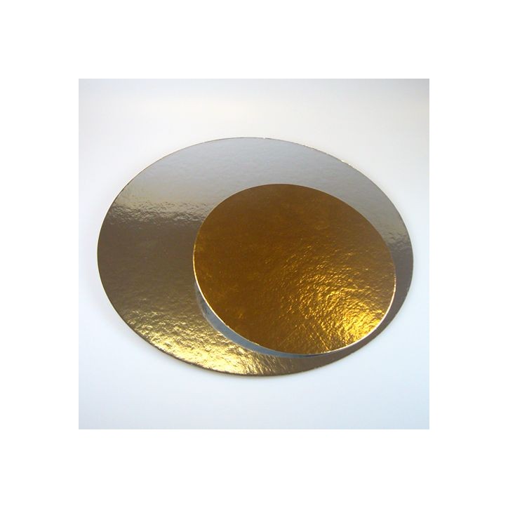 FunCakes Cake Card Round 30 cm Gold/Silver | Cake Board 3 Pack FunCakes Cake Card Round 30 cm Gold/Silver | Cake Board 3 Pack