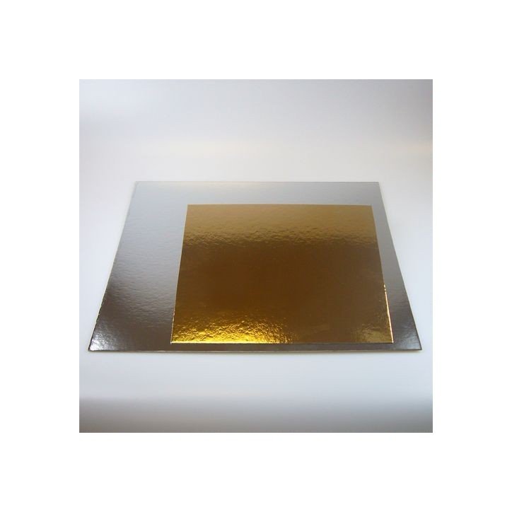 Square Cake Boards 35x35 cm Silver/Gold | Cake Base Square Cake Boards 35x35 cm Silver/Gold | Cake Base