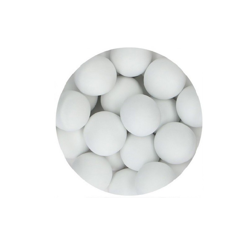 FunCakes 15mm Choco Crispy Pearls - Matt White, 130g