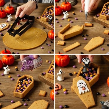 Coffin 3D Cookie Cutter – Create Spooky Halloween Cookies with Ease