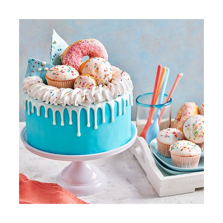 FunCakes Mix für Dip 'n Drip Weiß 150 g - Fondantglasur leicht gemacht