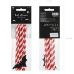 PartyDeco Bat Straws, 6 pcs