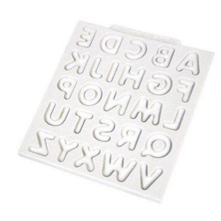 Katy Sue Designs Domed Alphabet Silikonprägeform