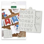 Katy Sue Mould Large Bunting Alphabet Silicone Mould