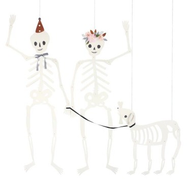 Meri Meri Giant Jointed Skeletons - Hanging Halloween Decorations