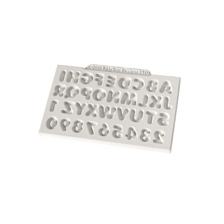 Katy Sue Mini Alphabet & Numbers Silicone Mould Katy Sue Mini Alphabet & Numbers Silicone Mould