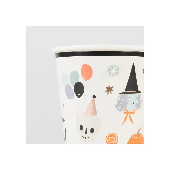 Meri Meri Halloween Pappbecher - Vintage-Look - 8 Stück Meri Meri Halloween Pappbecher - Vintage-Look - 8 Stück