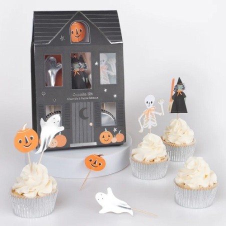 Meri Meri Halloween Cupcake Kit - Backset für gruselige Cupcakes