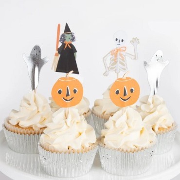 Meri Meri Halloween Cupcake Kit - Backset für gruselige Cupcakes