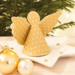 Angel Mini Stars Gold, Napkins, 12 pcs