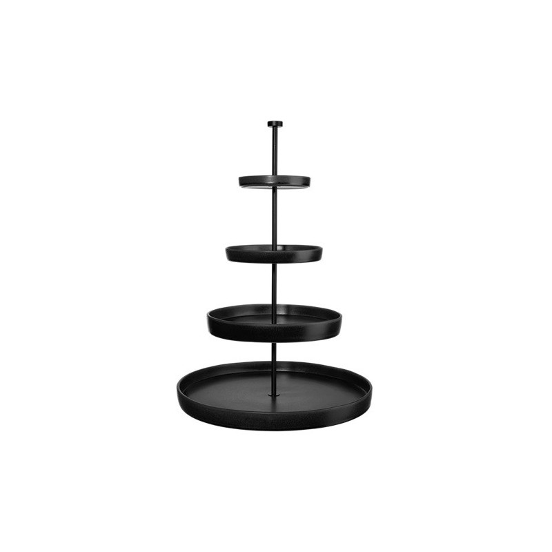 ASA Selection Nero Black Four Tier Cake Stand