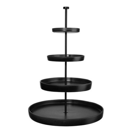 Etagere Grande Nero 4-stufig – Elegante Servieretagere in Schwarz