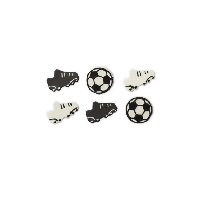 Decora Goal Sugar Decorations, 6 pcs