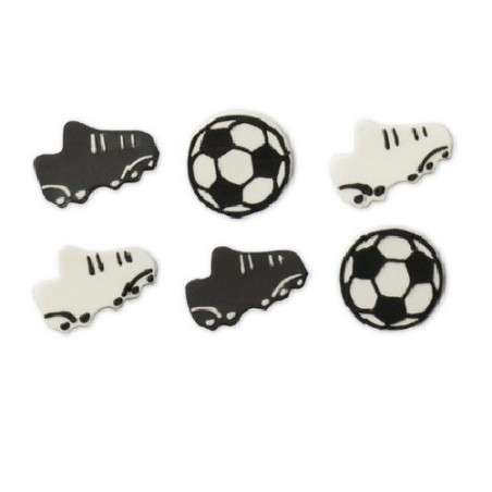 Glutenfree Soccer Sugar Decorations