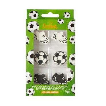 Glutenfree Soccer Sugar Decorations