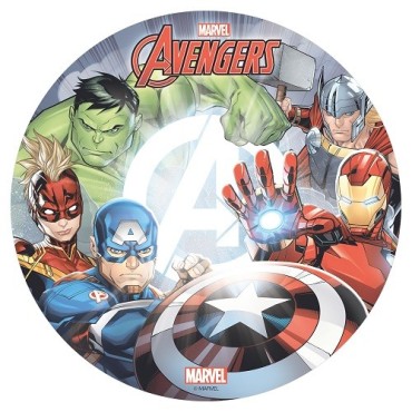 Avengers Tortenaufleger 20 cm – Perfekte Superhelden-Torte