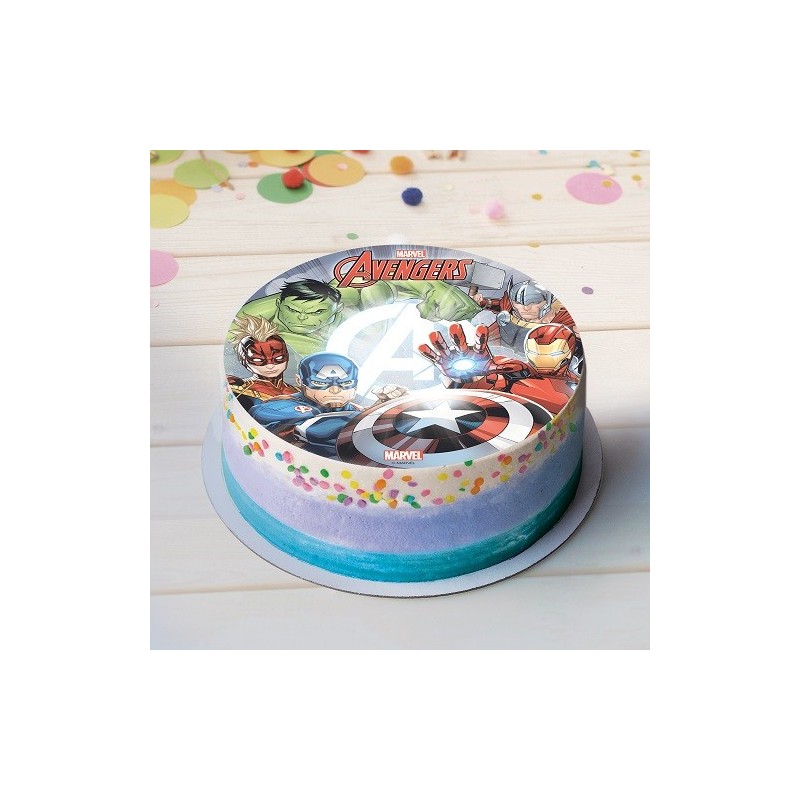 deKora Wafer Cake Disc Avengers, 20cm