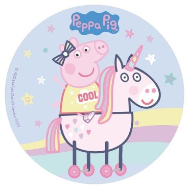 Peppa Pig Wafer Cake Disc – Perfect Decoration for Children's Parties