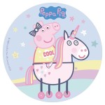 deKora Esspapier Peppa Pig Tortenaufleger, 20cm