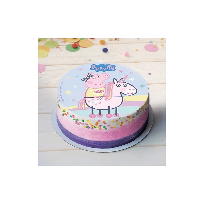 deKora Wafer Cake Disc Peppa Pig, 20cm