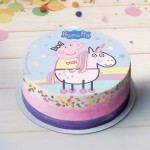 deKora Esspapier Peppa Pig Tortenaufleger, 20cm