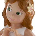 deKora Mädchen Betty Tortenfigur für Kommunion / Konfirmation, 16cm