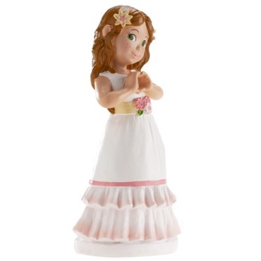 Communion Girl Cake Topper Betty - 16 cm | Baptism Decor