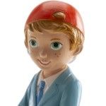 deKora Communion / Confirmation Boy with Skateboard Cake Topper, 16.3cm