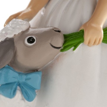 Communion Girl with Lamb – Adorable Cake Topper for Communion