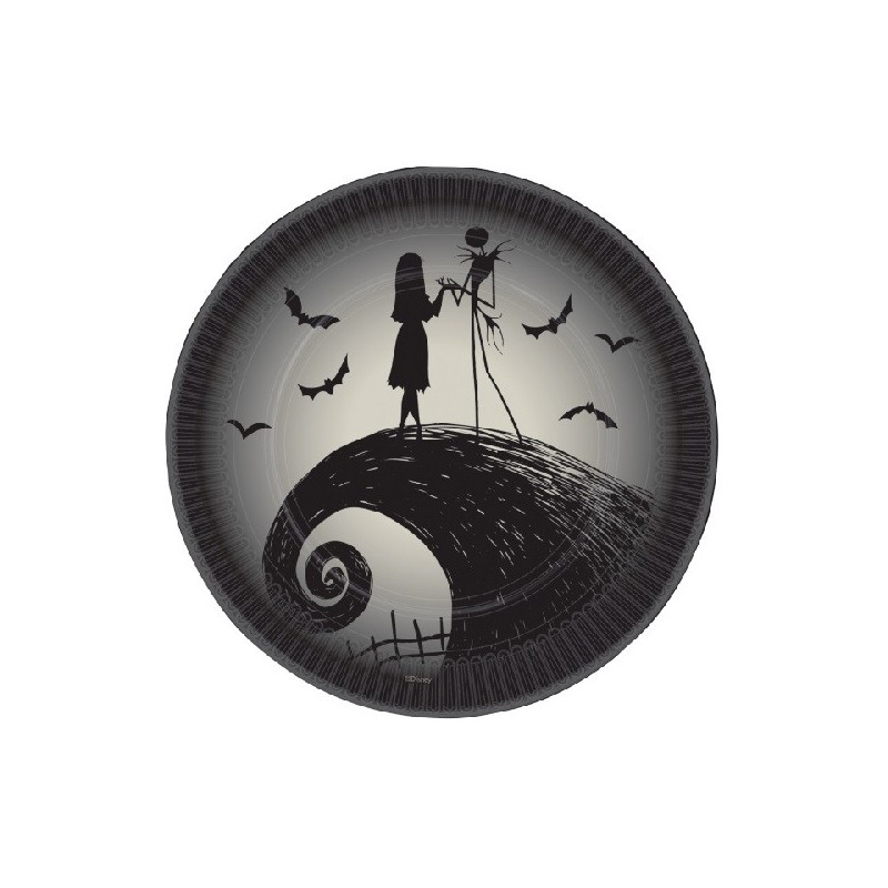 Amscan Nightmare Before Christmas Plates, 8 pcs