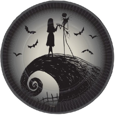 Amscan Nightmare Before Christmas Plates, 8 pcs