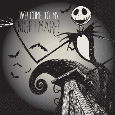 Amscan Nightmare Before Christmas Servietten, 16 Stück