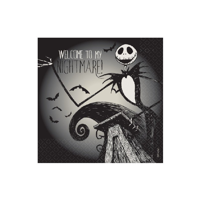 Amscan Nightmare Before Christmas Napkins, 16 pcs