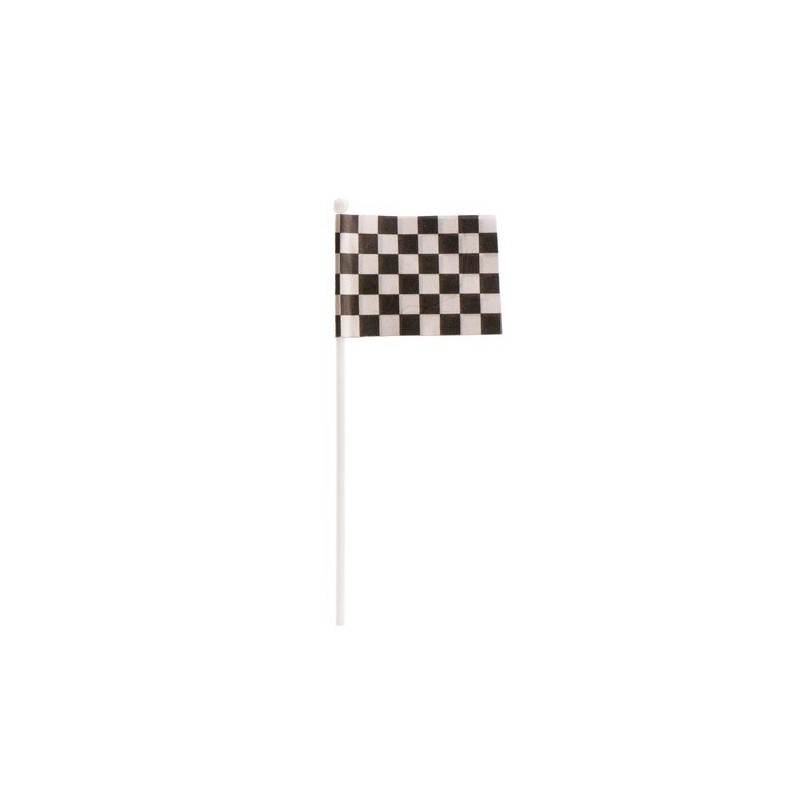 deKora Racing Stripes Chequered Flag Picks, 12 pcs