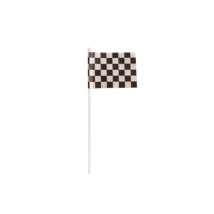 Racing Flaggen Set mit 12 Stück für Kuchen & Partydekorationen Racing Flaggen Set mit 12 Stück für Kuchen & Partydekorationen