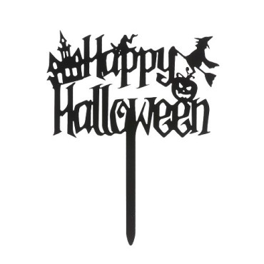 Happy Halloween Cake Topper Witch - Perfect for Halloweenparties