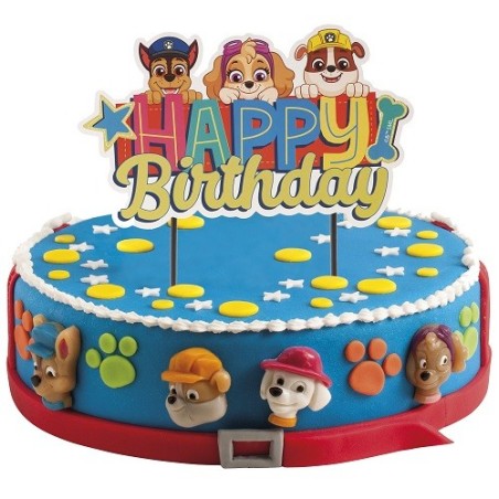 Paw Patrol Happy Birthday Cake Topper | Perfect for Children's Parties