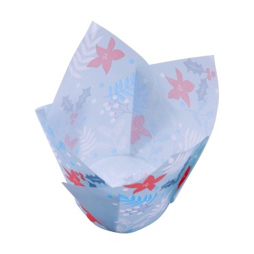 Festive PME Tulip Muffin Cases - Set of 24 - PME MC509