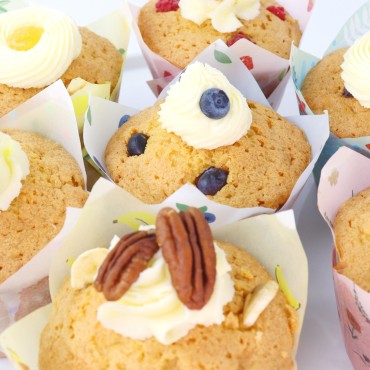 Festliche PME Tulip Muffinförmchen - Set mit 24 Stück