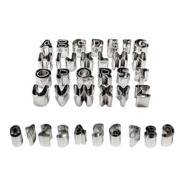 PME Alphabet & Number Cutter Set – 36-piece Stainless Steel