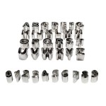 PME Stainless Steel Alphabet & Number Cutter Set, 36 pcs